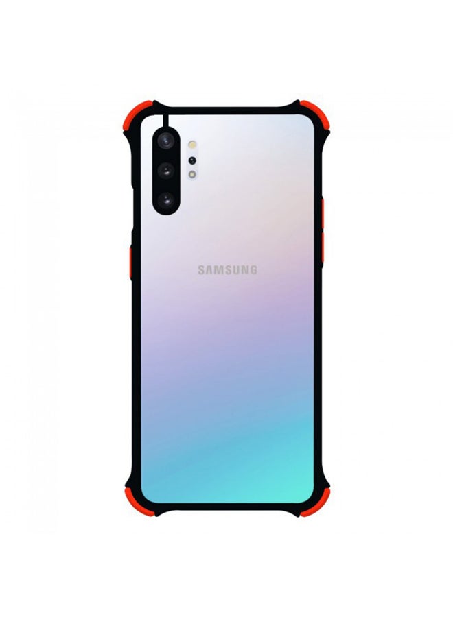 MARGOUN Anti-Drop Bumper Gorilla Frosted Case Cover for Samsung Galaxy Note 10 Plus 6.8 inch Clear/Black/Red - Image 1
