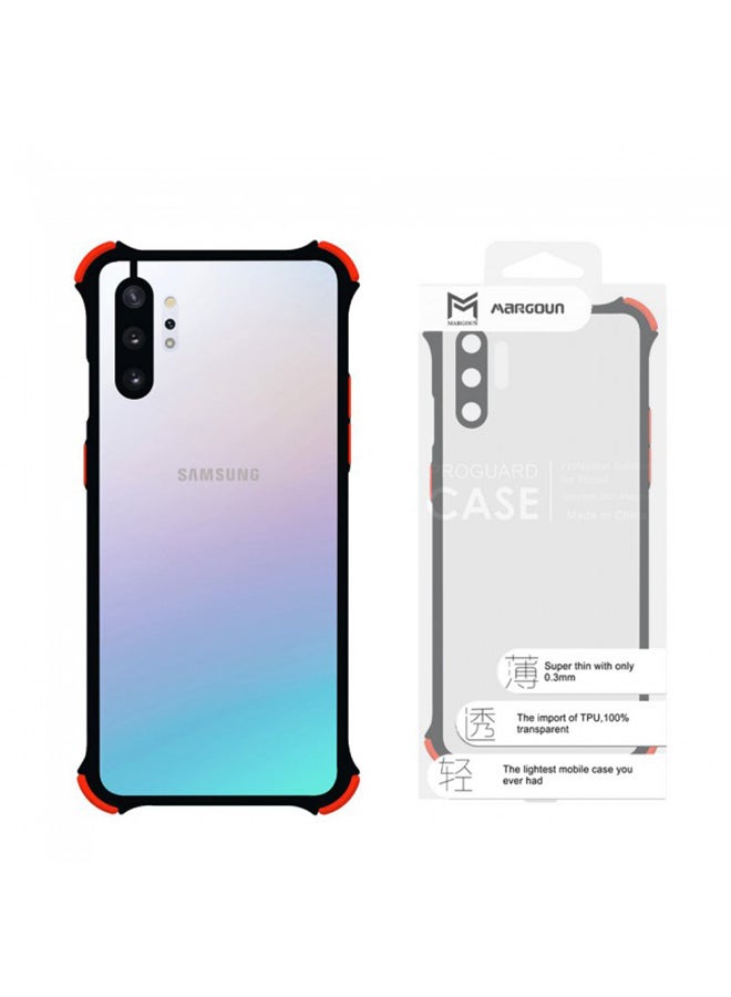 MARGOUN Anti-Drop Bumper Gorilla Frosted Case Cover for Samsung Galaxy Note 10 Plus 6.8 inch Clear/Black/Red - Image 2