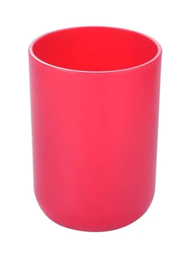 طقم إكسسوارات حمام مكون من ست قطع أحمر - Image 4