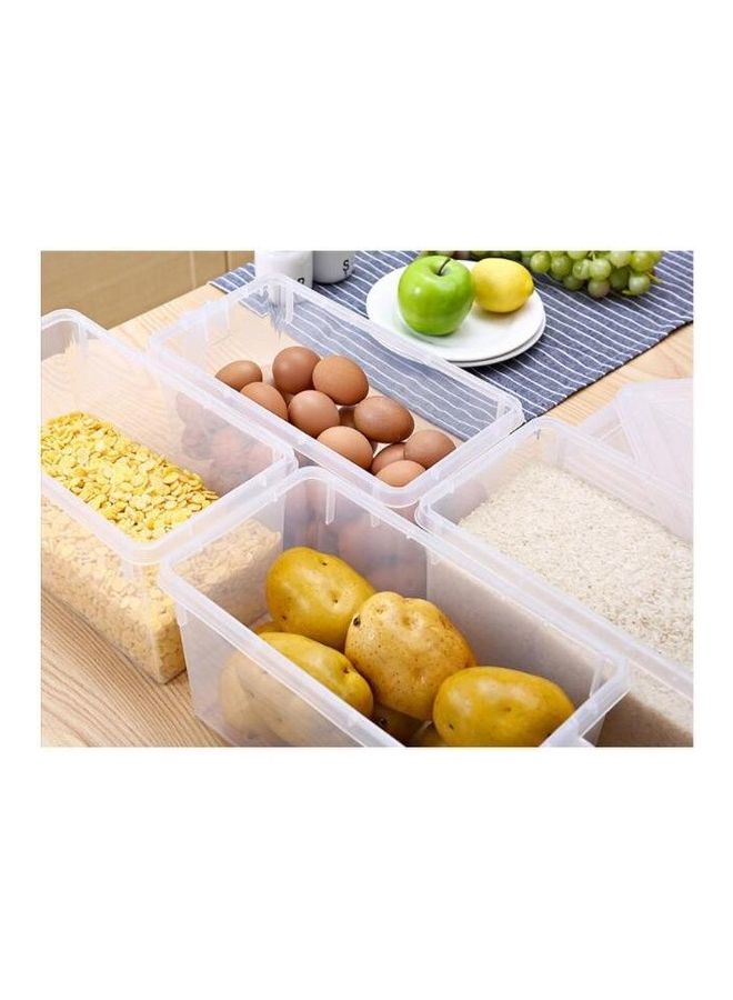 سابو صناديق تخزين الطعام شفافة مع غطاء أخضر 30 x 15 x 15سم - Image 4