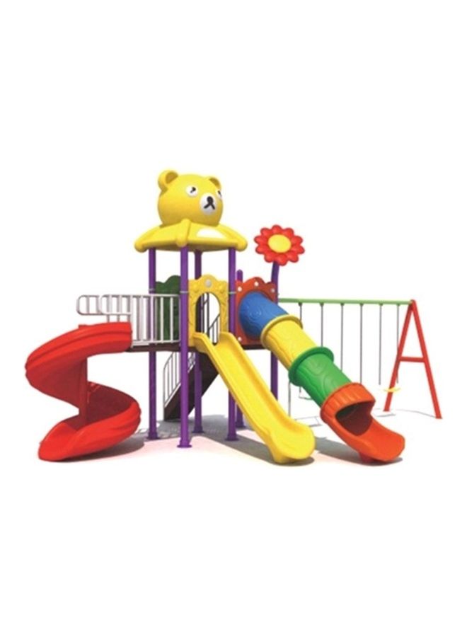 طقم ساحة لعب مكون من ثلاثة أقماع وثلاثة شرائح 725x525x325سم - Image 2