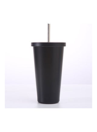 Stainless Steel Insulated Coffee Tumbler Cup with Lid and Straw Black - v1632034978/N50947179A_1