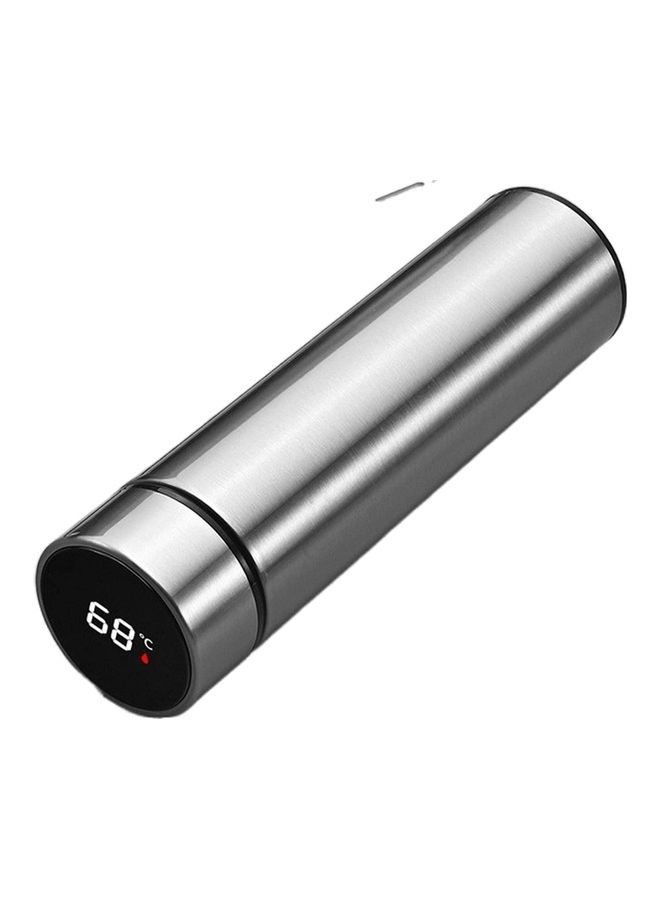 XiuWoo - LED Smart Temperature Display Vacuum Thermal Bottle Silver - Image 1