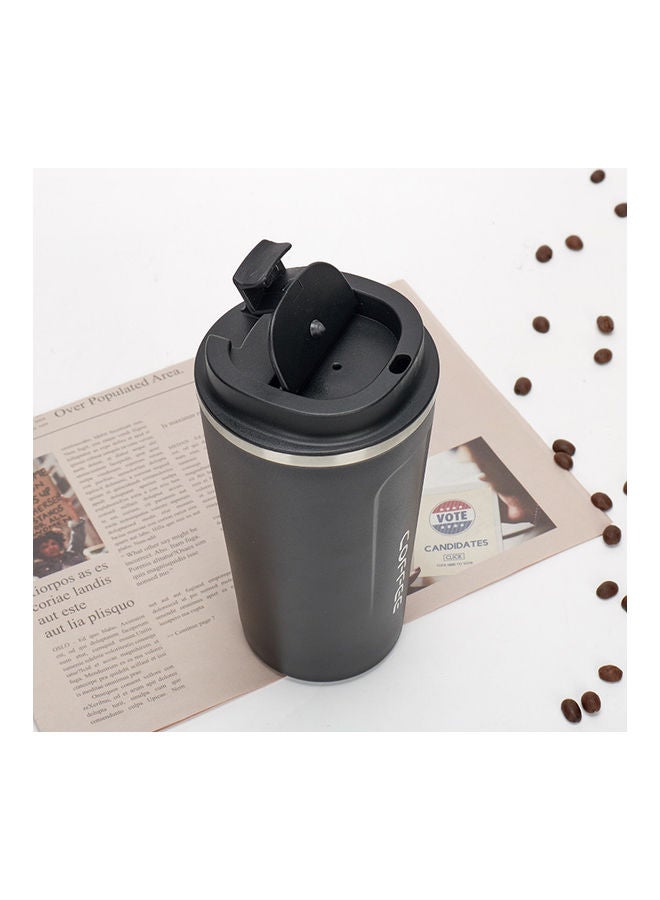 XiuWoo Stainless Steel Coffee Mug with Double Wall Insulation Black - Image 2