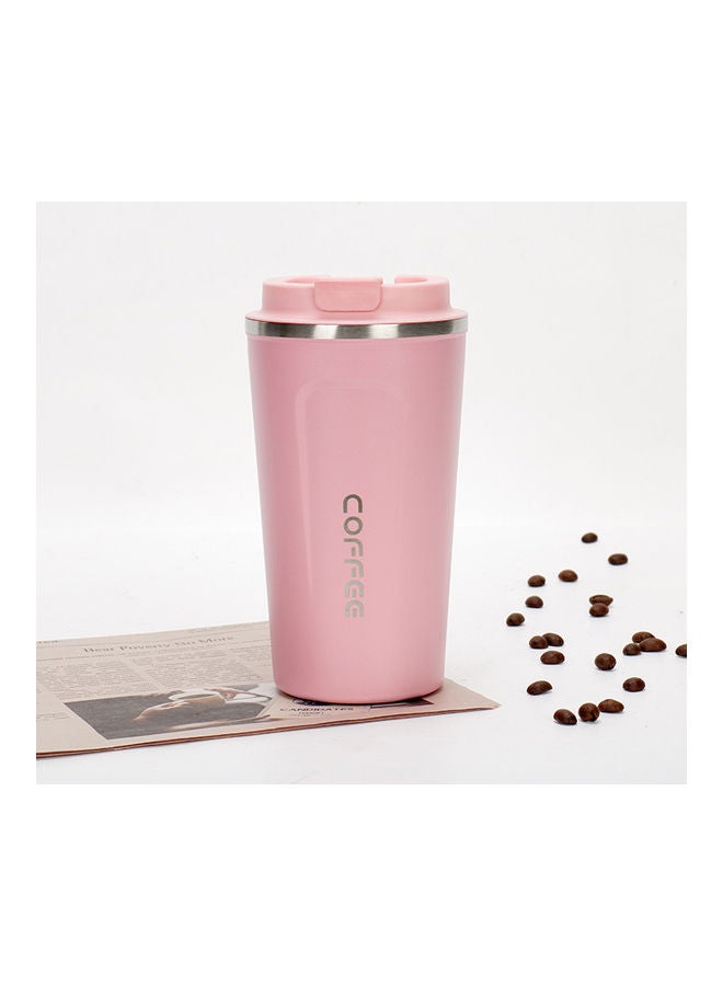 XiuWoo Stainless Steel Coffee Mug with Double Wall Insulation Pink  - Image 1