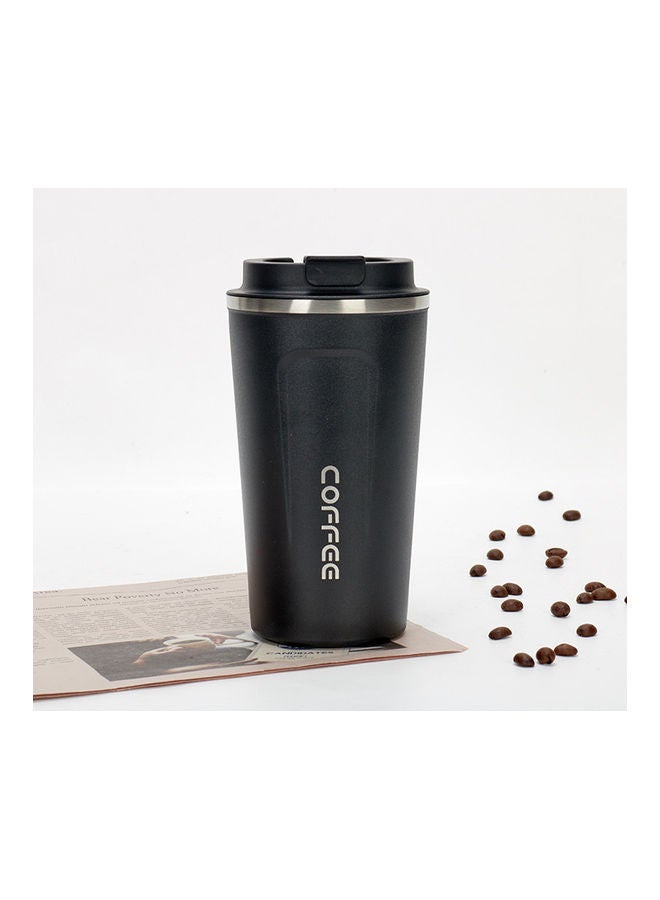 XiuWoo Stainless Steel Coffee Mug with Double Wall Insulation Black  - Image 1