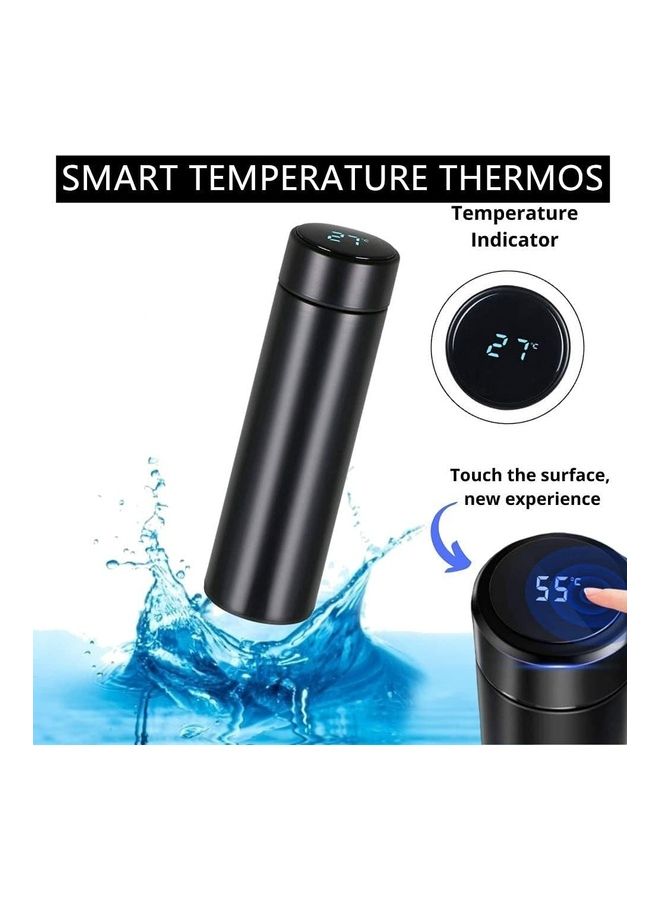 XiuWoo - Stainless Steel Thermal LED Smart Temperature Display Vacuum Bottle Multicolour 500ml - Image 1