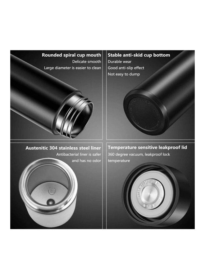 XiuWoo Stainless Steel Vacuum Flask Travel Mug with Smart LCD Touch Screen Multicolour 500ml  - Image 4