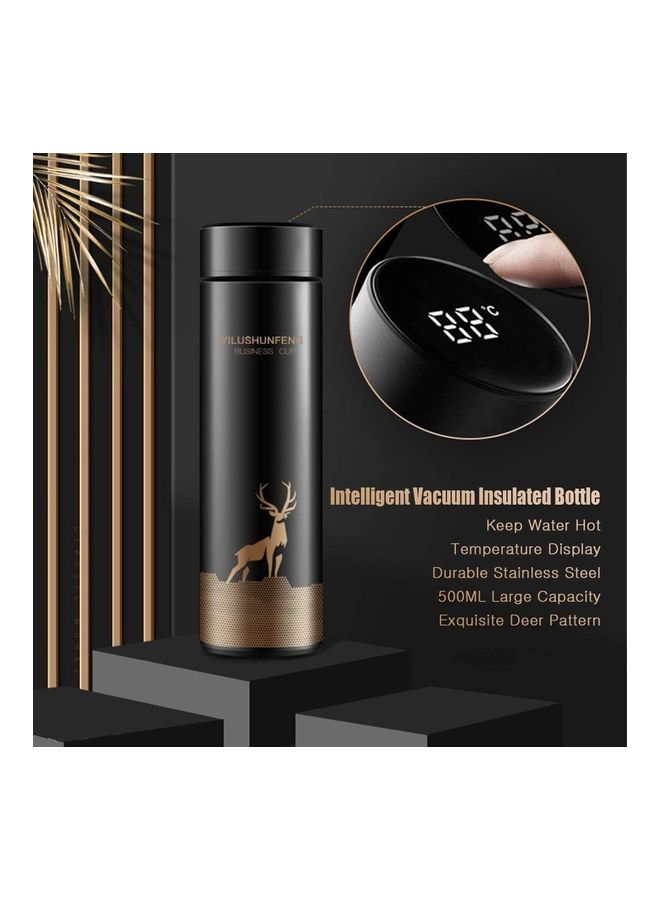 شو وو زجاجة حرارية مفرغة من الاستانلس ستيل بشاشة LED ذكية تعرض درجة الحرارة متعدد الألوان 500ملليلتر - Image 4