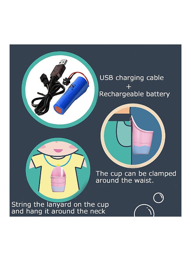 MissTiara - USB Charging Elastic Smog Bubble Machine With Gloves Lanyard And Bubble Water 30.5 x 8 x 6cm - Image 1