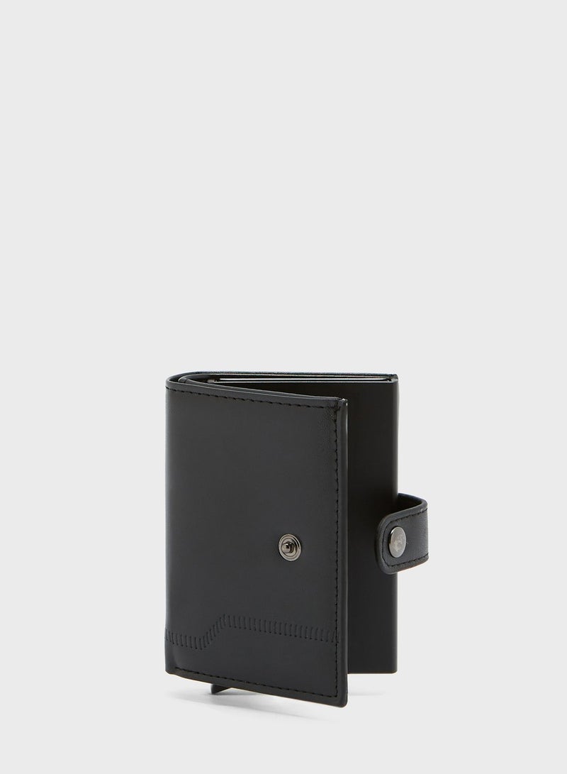 Robert Wood By Namshi - Men's Pop Up Wallet Black - Image 1