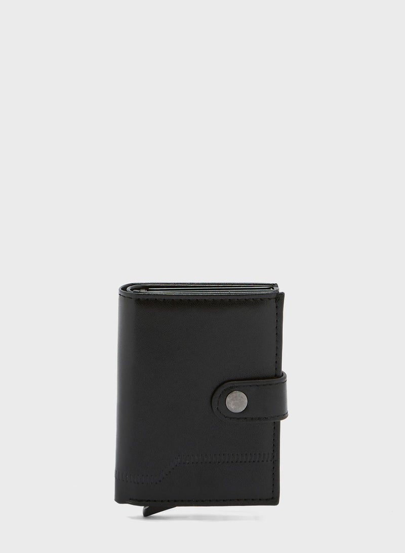 Robert Wood By Namshi - Men's Pop Up Wallet Black - Image 1