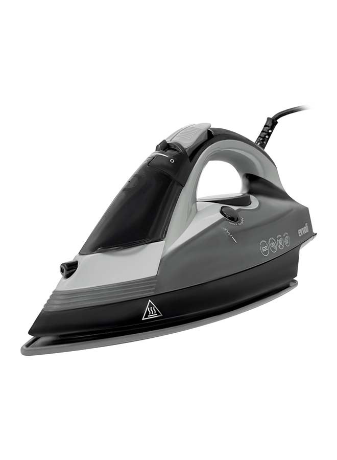 evvoli Steam Iron With Ceramic Soleplate Auto Shut-Off With Anti-Drip 320 ml 2400 W H2400B Black - Image 1