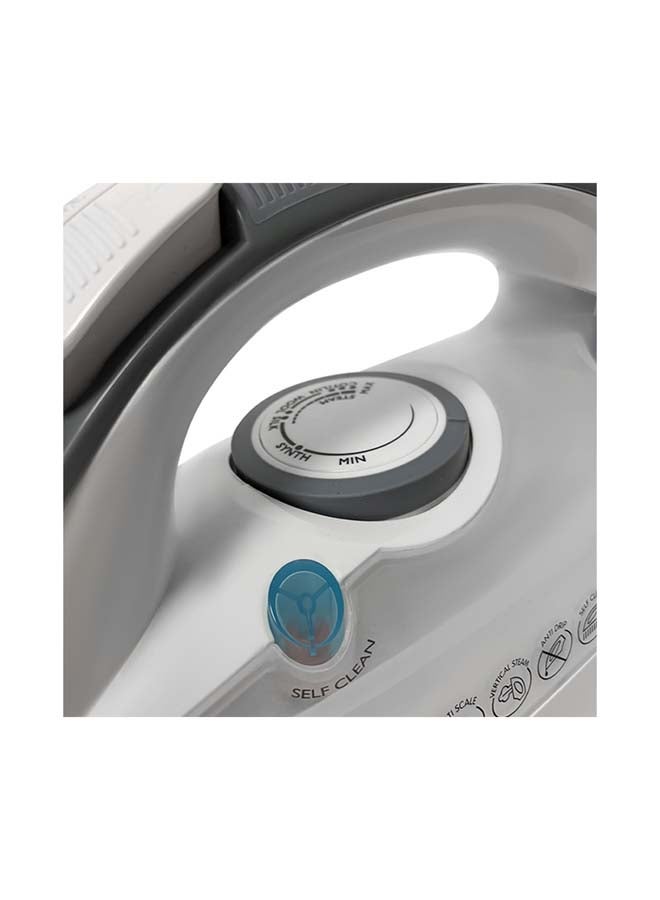 evvoli Steam Iron With Ceramic Soleplate Auto Shut-Off With Anti-Drip 320 ml 2400 W H2400W White - Image 3