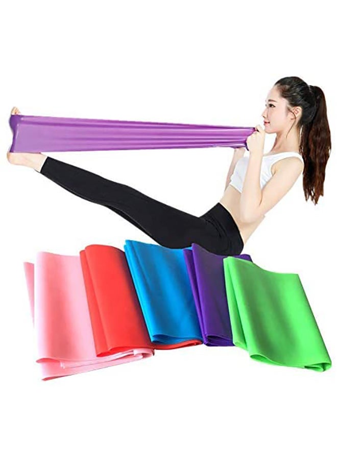 نالاندا طقم أشرطة مطاطية لتمارين اللياقة البدنية مكون من 5 قطع 59بوصة - Image 2