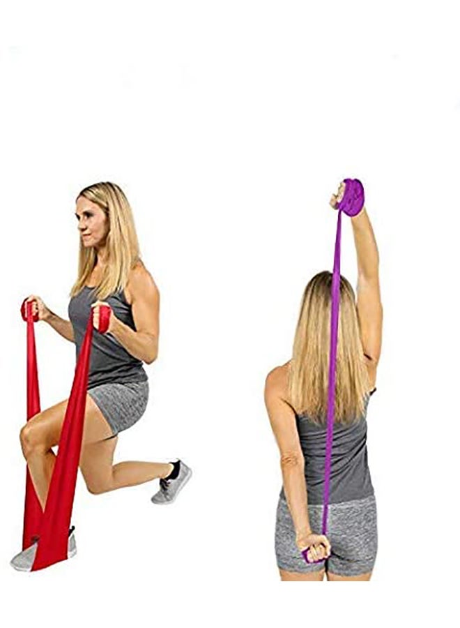 نالاندا طقم أشرطة مطاطية لتمارين اللياقة البدنية مكون من 5 قطع 59بوصة - Image 3