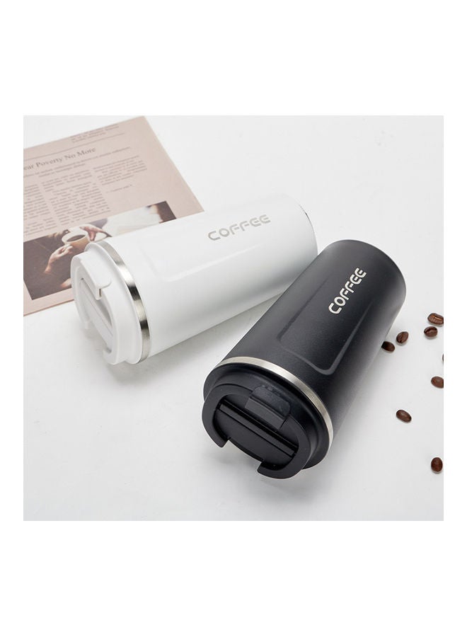 XiuWoo Stainless Steel Coffee Mug with Double Wall Insulation White  - Image 3
