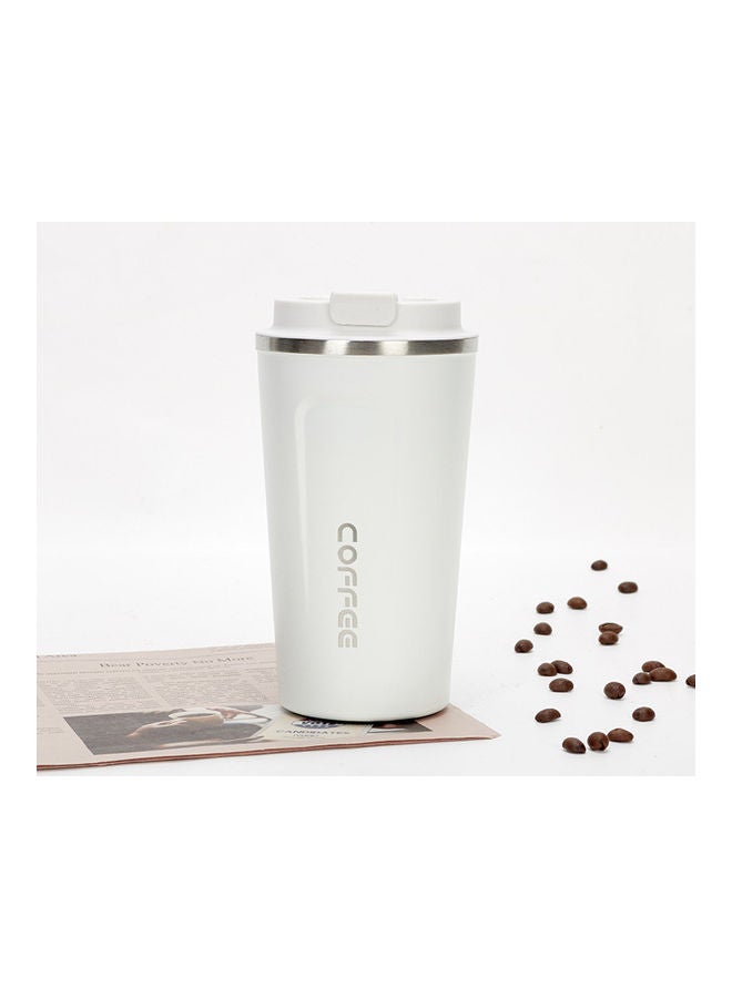 XiuWoo Stainless Steel Coffee Mug with Double Wall Insulation White  - Image 1