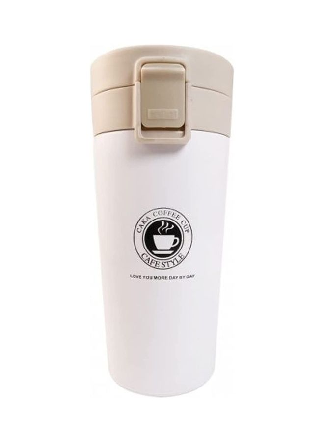 XiuWoo Stainless Steel Coffee Mug with Double Wall Insulation White - Image 1