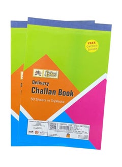 2X Triplicate Bill Book 50 Sheets with Carbon Green
