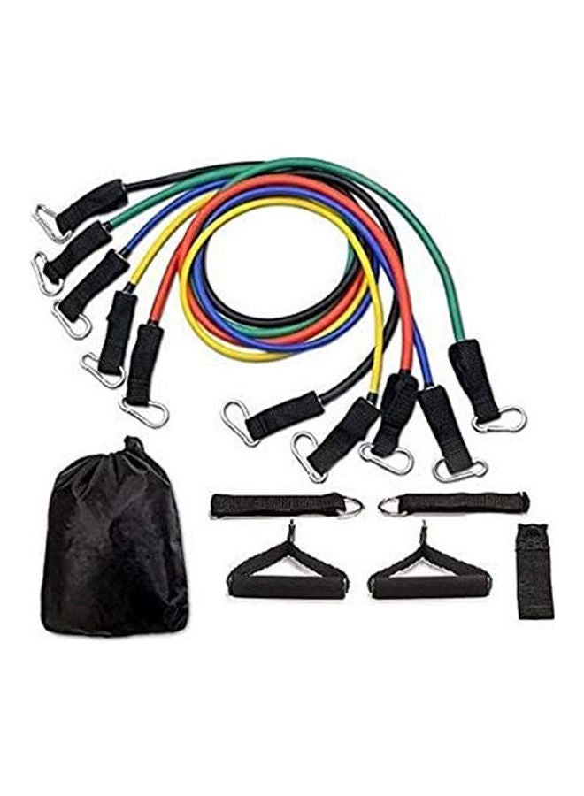 Resistance Bands Fitness Exercise Tube Rope Set Yoga ‎19.4 x 18.6 x 4.8cm - Image 1