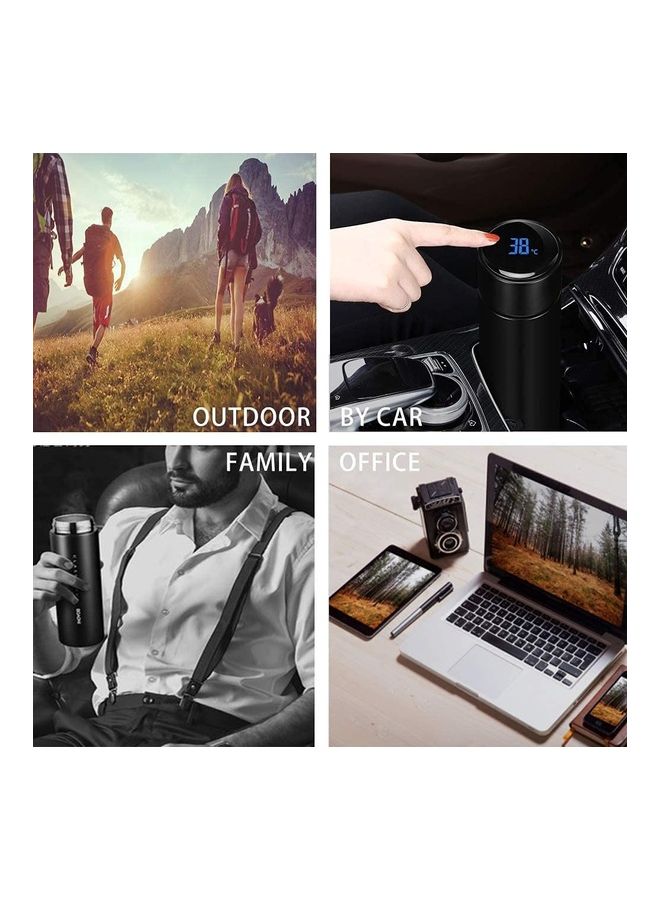 XiuWoo LED Smart Temperature Display Vacuum Thermal Bottle Black - Image 5