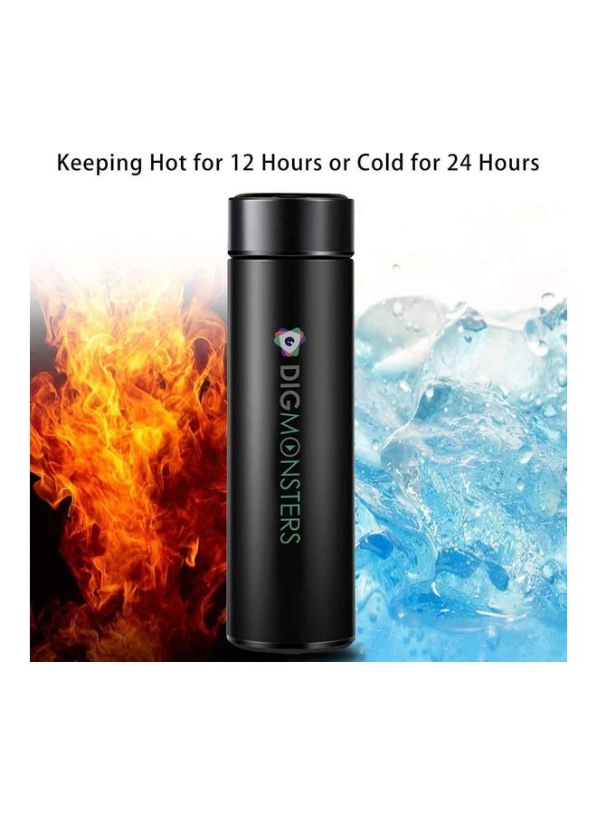 XiuWoo LED Smart Temperature Display Vacuum Thermal Bottle Black - Image 3