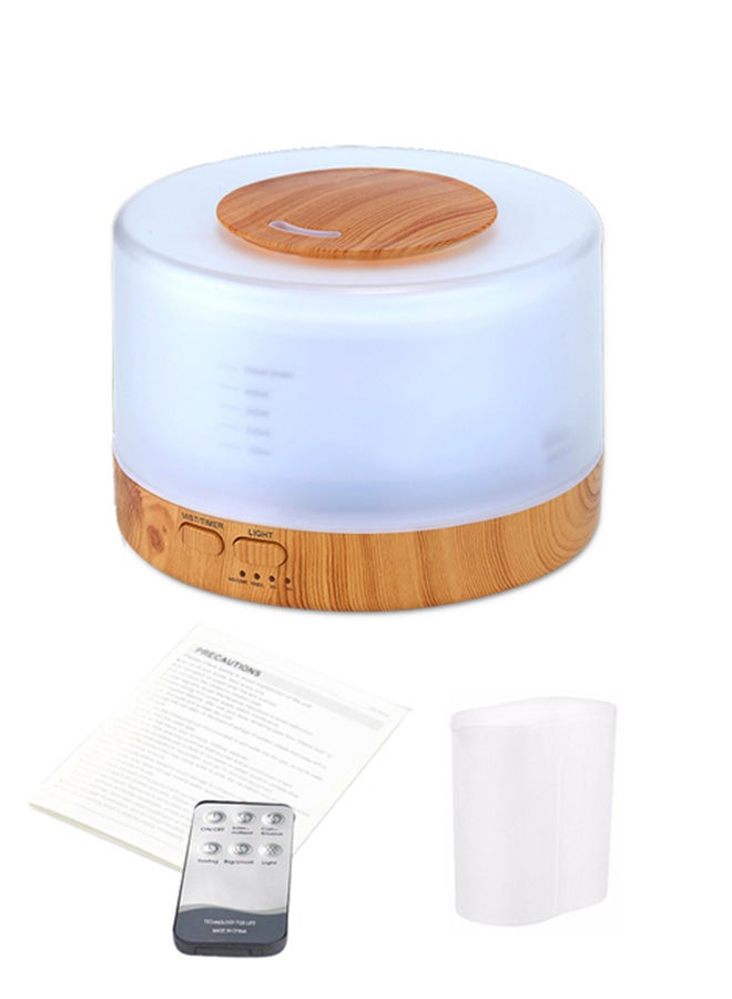 Aromatherapy Air Humidifier Aroma Diffuser With LED 7 Colors-Changing Light And Remote Control 700ml White  - Image 1