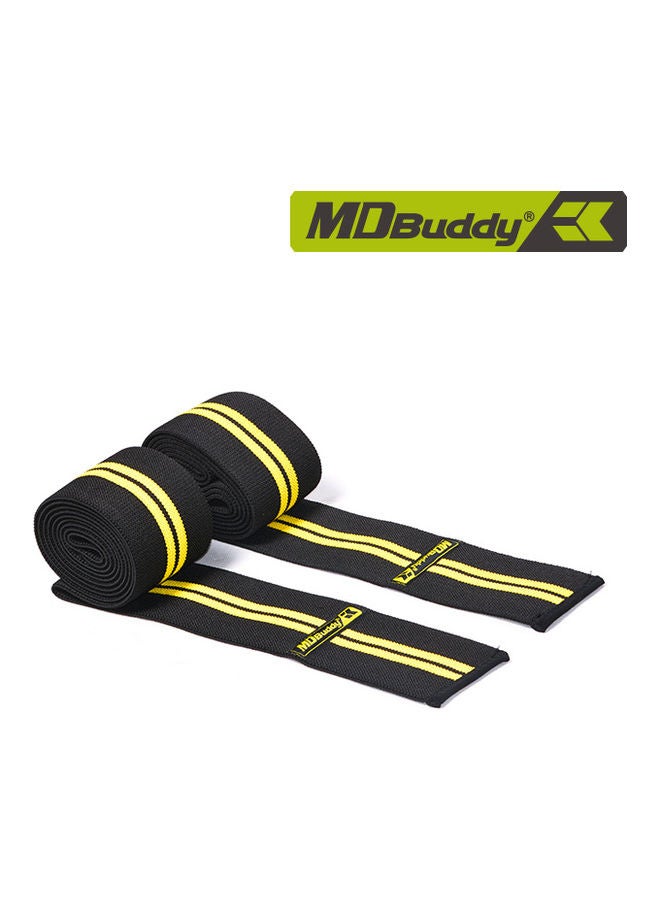 MDBuddy 2-Piece Adjustable Pressurized Support Knee Band 200x8x0.4cm  - Image 3