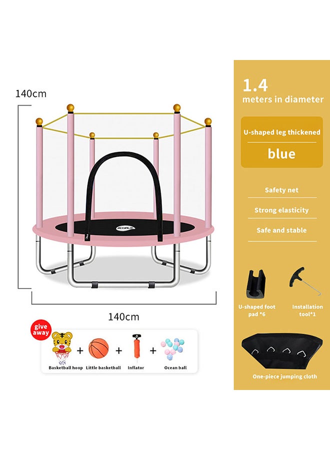 Kidle Indoor And Outdoor Sports Trampoline 140x140x100cm  - Image 4