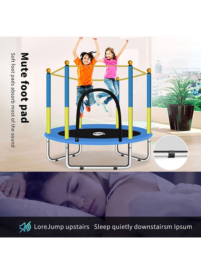 Kidle Indoor And Outdoor Round Sports Bounce Trampoline For Kids 140x140x100cm  - Image 2