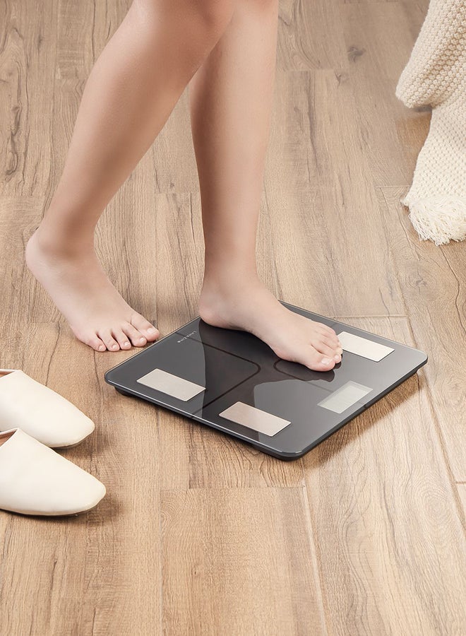 LAWAZIM - Smart Digital Personal Scale With Bluetooth Black 33.5x4x32.5cm - Image 1