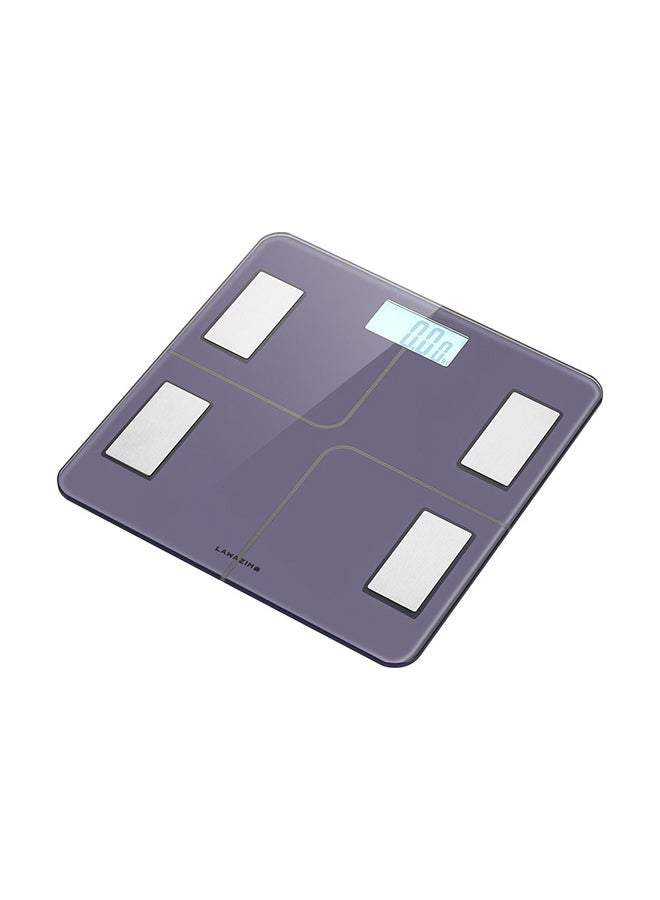 LAWAZIM - Smart Digital Personal Scale With Bluetooth Purple 33.5x4x32.5cm - Image 1