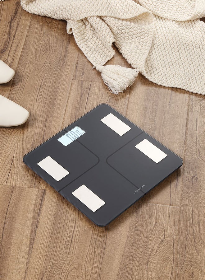 LAWAZIM - Smart Digital Personal Scale With Bluetooth Black 33.5x4x32.5cm - Image 1