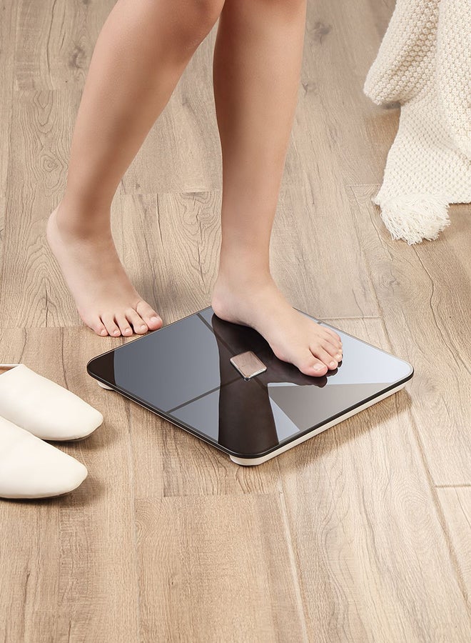 LAWAZIM - Smart Digital Personal Scale With Bluetooth Dark Blue 34x4.5x33cm - Image 1