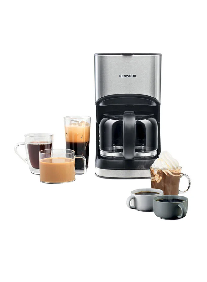 KENWOOD Drip Coffee Maker, 12 Cups, Auto Shut Off, ‎Permanent Filter, 2.8 L 900 W CMM10.000BM Black/Silver