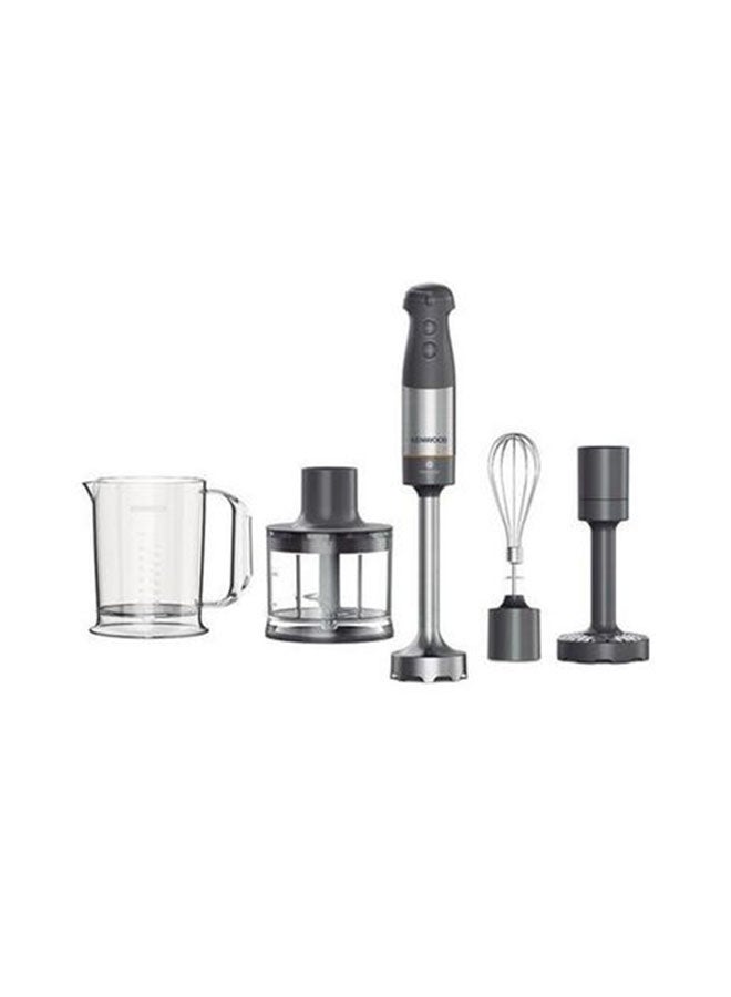 KENWOOD - Hand Blender, Stainless Steel Wand, Triblade XL Blending Wand, 0.5L Chopper, Metal Whisk, HBM60.307GY Grey - Image 1