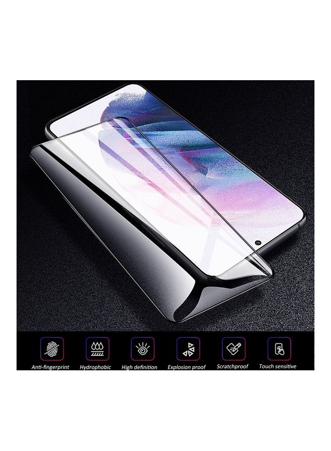 Glass Screen Protector Full Glue For Samsung Galaxy S21 Clear  - Image 3