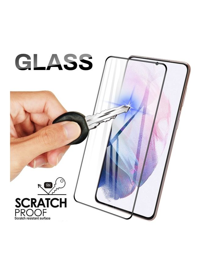 Glass Screen Protector Full Glue For Samsung Galaxy S21 Clear  - Image 4