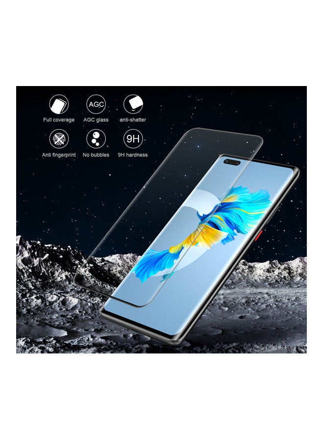 Glass - 5D Curved Screen Protector with Full Glue For Huawei Mate 40 Pro Clear - Image 1