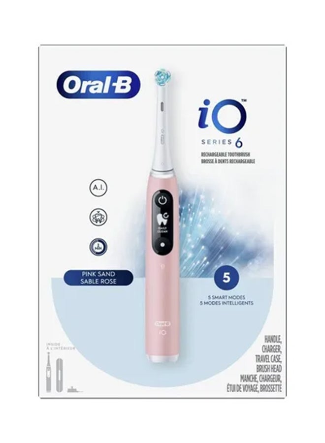 Oral-B iO Series 6 Power Toothbrush Sand Pink - Image 2