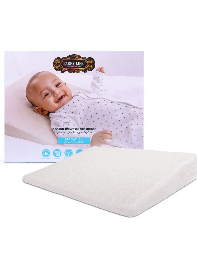 PARRY LIFE Baby Pillow Organic Universal Crib Wedge - Image 1