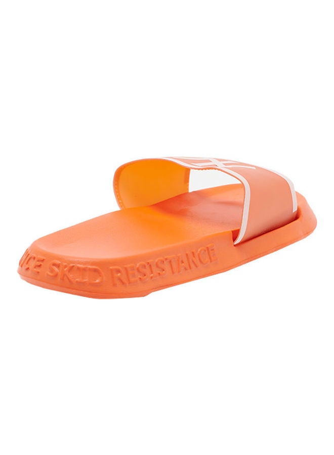 Camel Safari - Kids Non-Slip Lightweight Slides Tangerine - Image 1