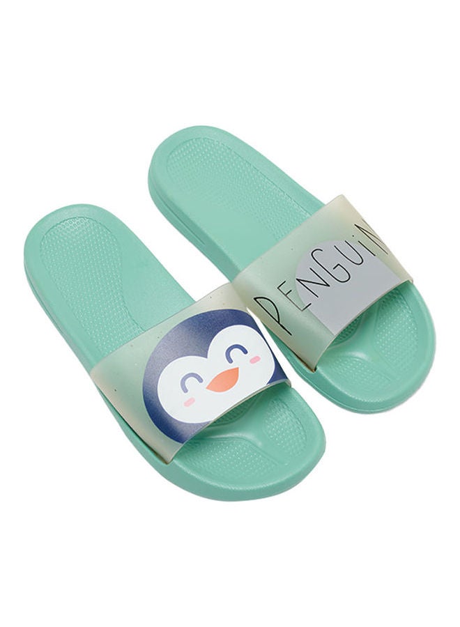 Camel Safari - Kids Non-Slip Lightweight Slides Seafoam Green - Image 1