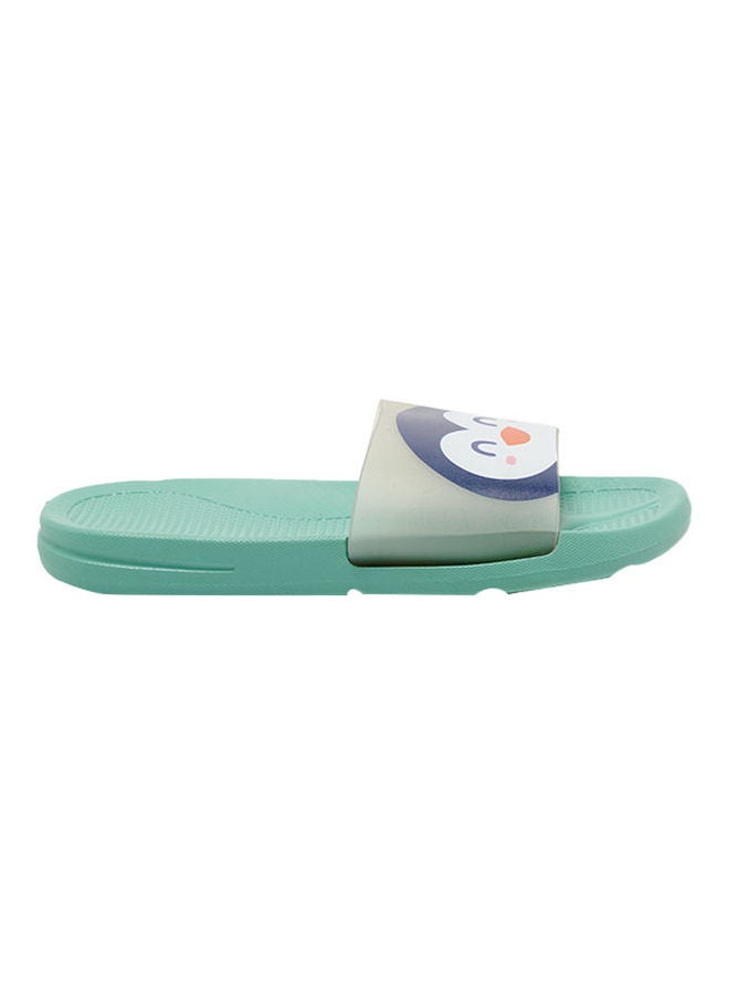 Camel Safari - Kids Non-Slip Lightweight Slides Seafoam Green - Image 1