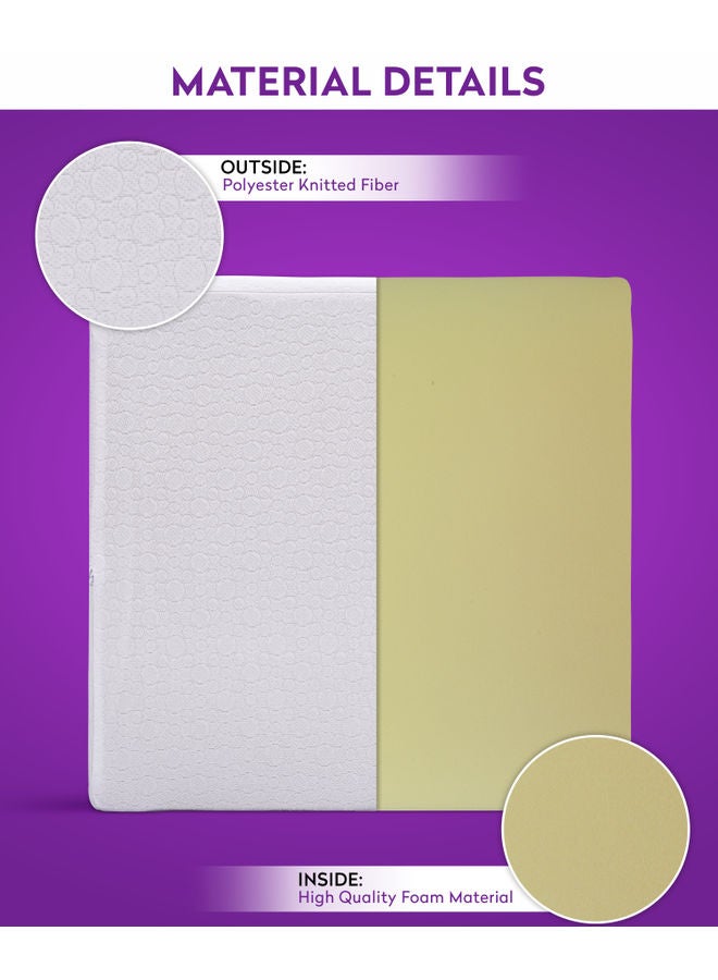 باري لايف - وسادة مريحة لدعم النساء الحوامل fabric أبيض 76 x 78 x 20سم - Image 1
