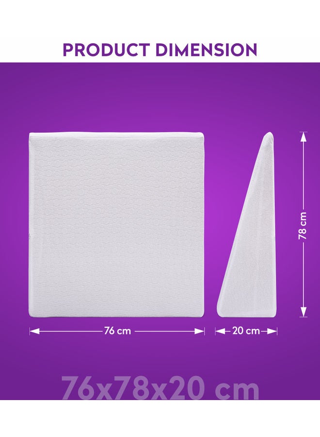 باري لايف - وسادة مريحة لدعم النساء الحوامل fabric أبيض 76 x 78 x 20سم - Image 1