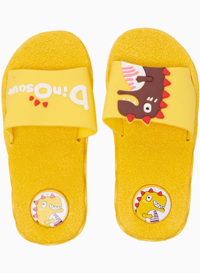 Camel Safari - Kids Non-Slip Lightweight Slides Cadmium Yellow - Image 1