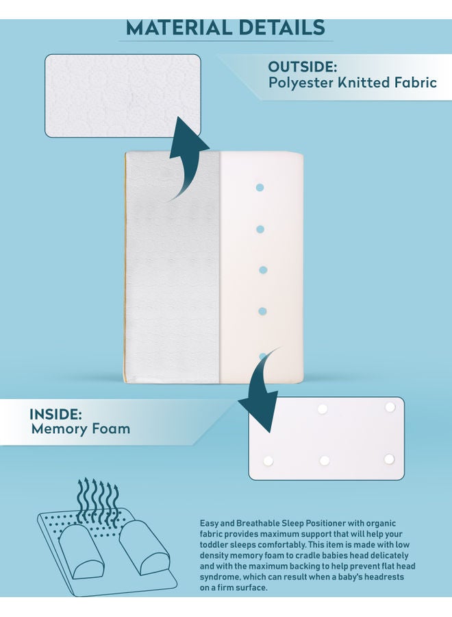 PARRY LIFE Baby Pillow With Organic Sleep Positioner - Image 3