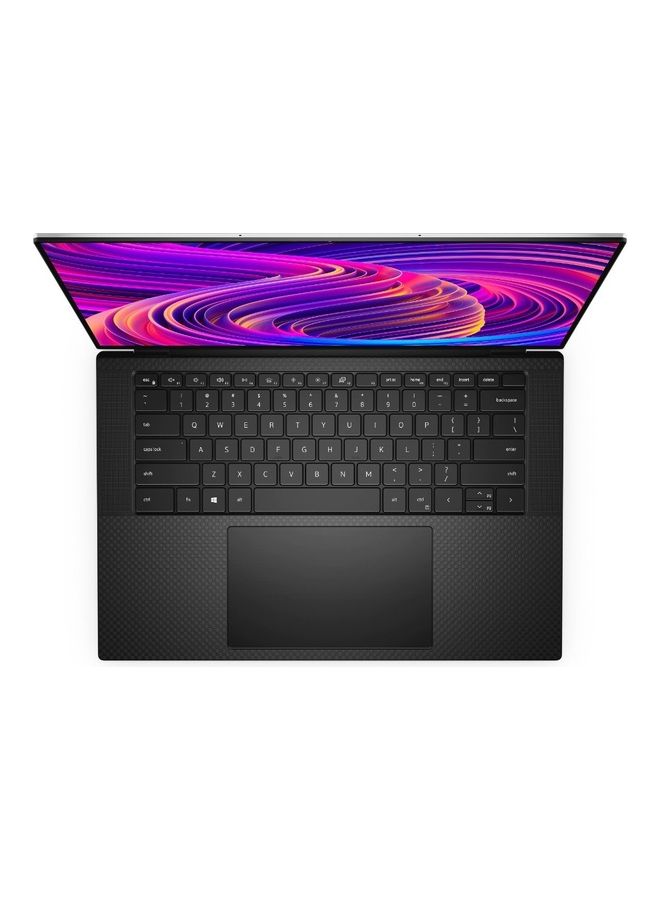 ديل - لابتوب XPS 15 9510 بشاشة 15.6 بوصة بدقةٍ كاملة الوضوح، ومعالج كور I9 طراز 11900H وذاكرة رام 16 جيجابايت ومحرك أقراص SSD سعة 1 تيرابايت وبطاقة رسومات إنفيديا RTX 3050Ti سعة 4 جيجابايت ونظام تشغيل ويندوز 10 / الإصدار العالمي الإنجليزية/العربية لون فضي بلاتيني من الخارج وأسود من الداخل - Image 1